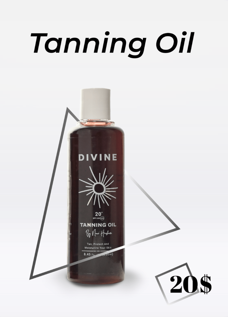 tanning oil